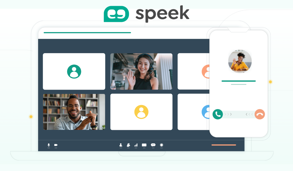 Speek : Appels, visios, messagerie Speek : appels, visio, messagerie, click-to-call, stats d'appels, enregistrement et connecteur CRM (CTI).